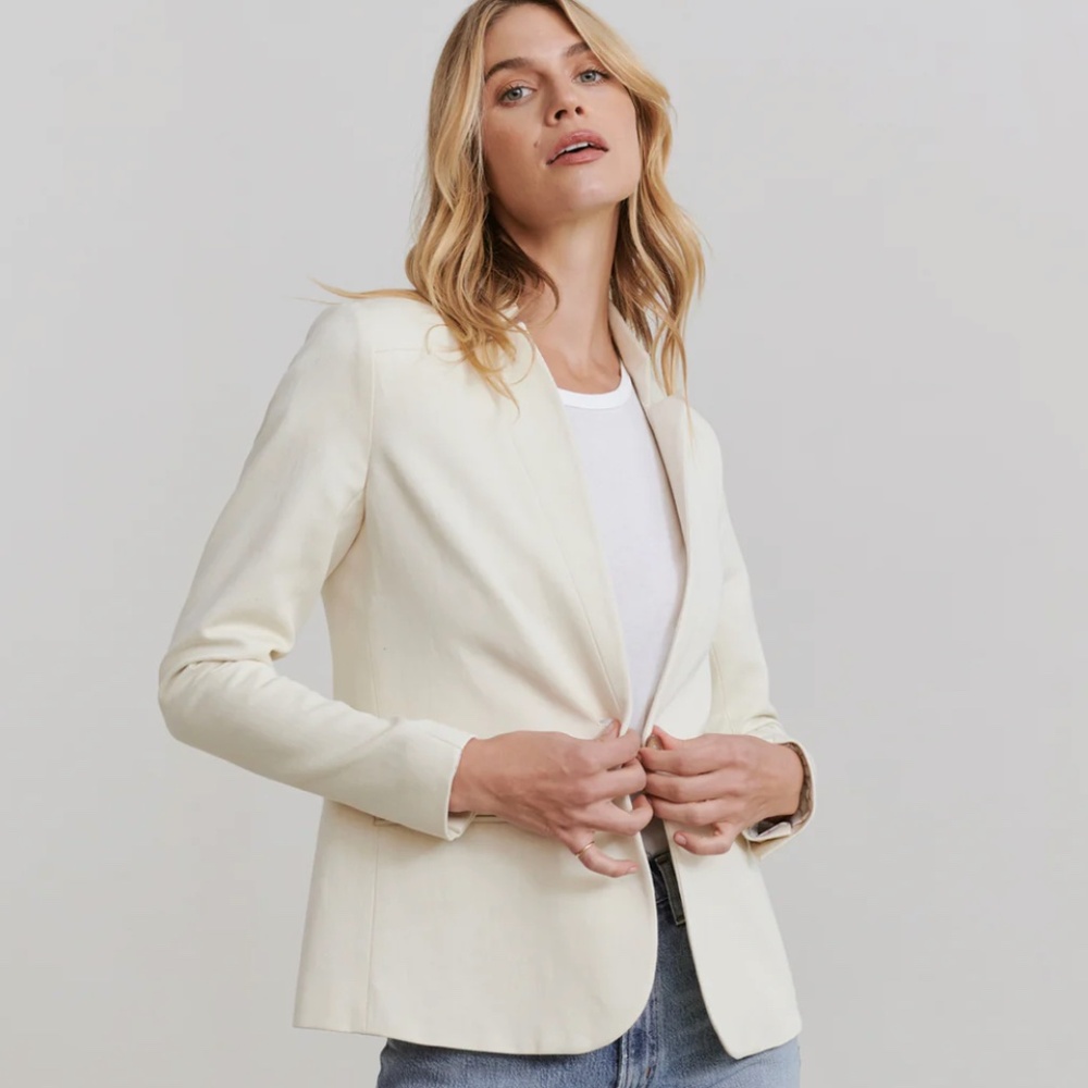Jenni Kayne Boy Blazer, Cream, Size Large, EUC